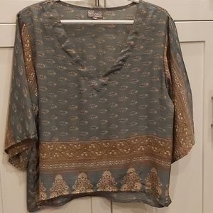 Chai Fashions Violet silk top